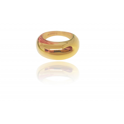 Δαχτυλίδι Citrine ανοξείδωτο χάλυβας σε χρώμα Χρυσό (N18)